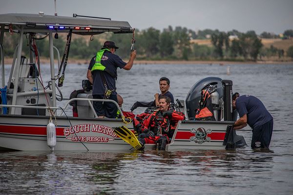 Close up of dive team on Boat 31