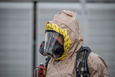 Close up of Hazmat member